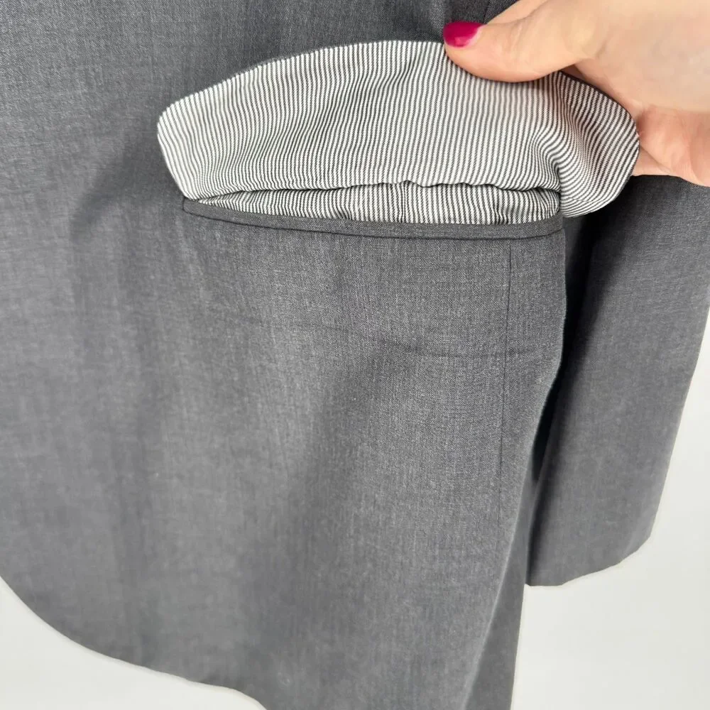 Brooks Brothers 1818 Fitzgerald Gray Wool-Blend Sport Coat – 48L / W42